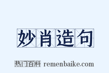 妙肖造句是什么意思的图片